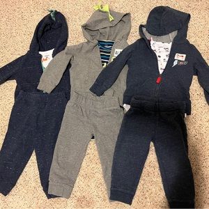 Six 18 months baby boy outfits